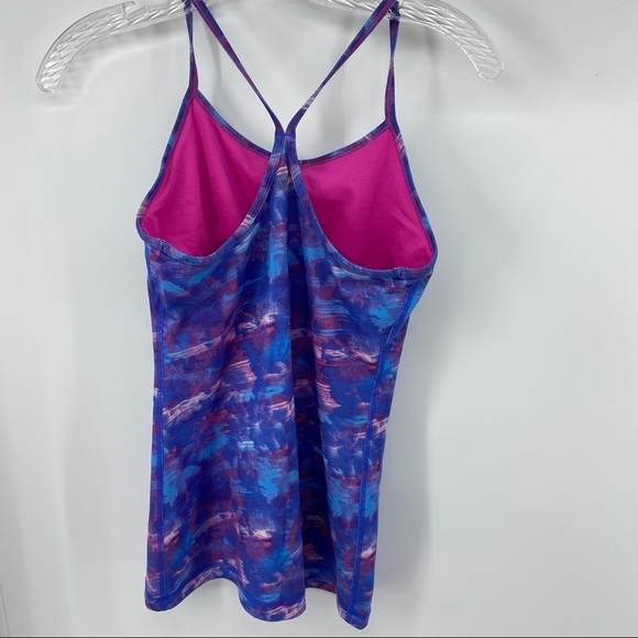 Lululemon Sz 14 Blue Pink T back tank - Picture 2 of 6